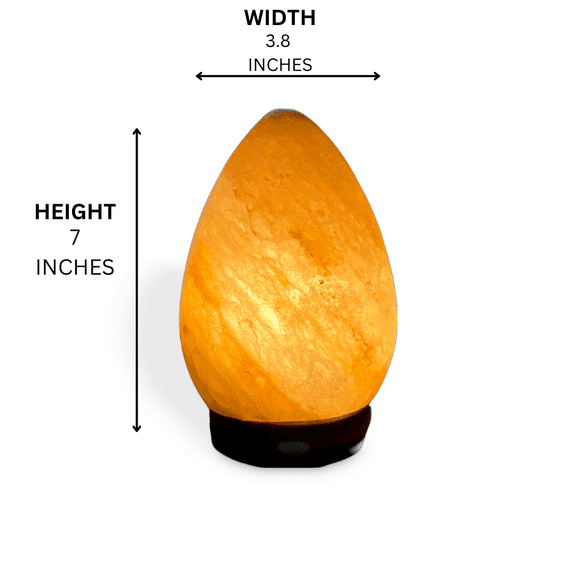 Himalayan Salt Dragon Egg Lamp - Natural Pink Salt Lamp with Dimmer Switch - Unique Small Gift