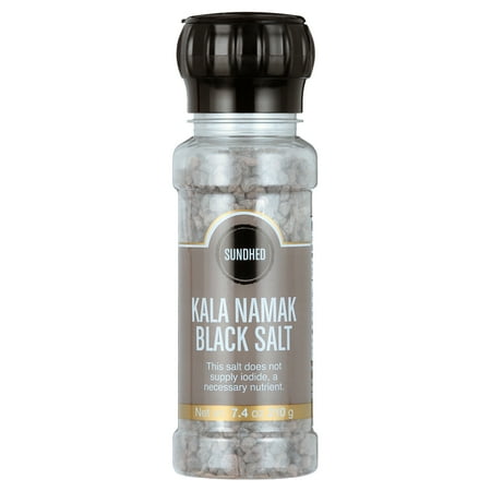 Himalayan Salt Indian Black/Kala Namak in Grinder- 7.4 Oz