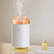 Himalayan Salt Lamp Humidifier,Essential Oil Aromatherapy Diffuser,260ML Cool Mist Humidifier , Silent Operation, USB Powered