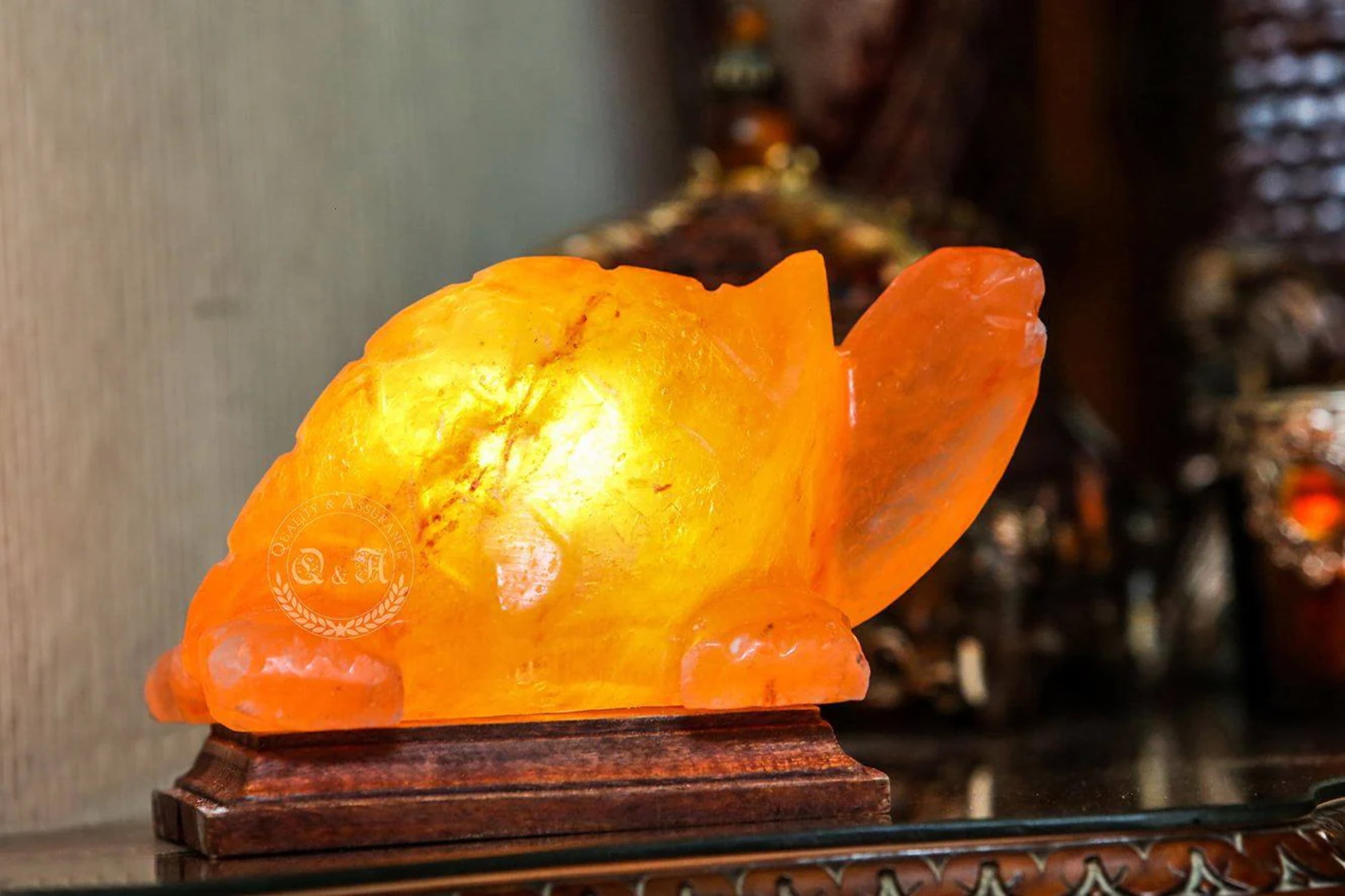 Turtle salt lamp sales