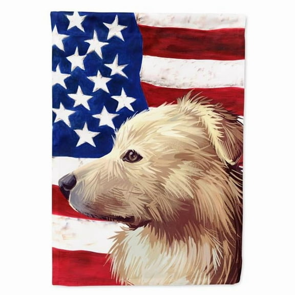 Himalayan Sheepdog Dog American Flag Garden Flag