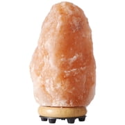 مصباح ملح صخري حقيقي باللون الوردي الطبيعي من Himalayan Shop، صغير، 4-5.5 رطل