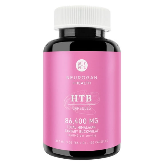 Himalayan Tartary Buckwheat (HTB) Pure & Potent Capsules - 720mg, 60 Day Supply - Supports Digestive Wellness* - Gluten-Free, 84,000mg Total HTB - Lab Tested, Made in USA