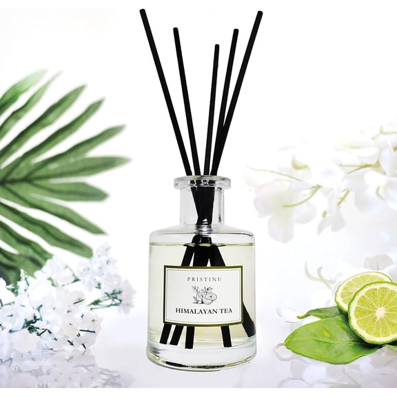 Himalayan Tea/Inspired by Westin Hotel Reed Diffuser for Home | Fresh Bergamot/White Tea Room Fragrance Reed Diffusers, Oil & Room Diffusers with Reed | Home Fragrance Scent Diffuser