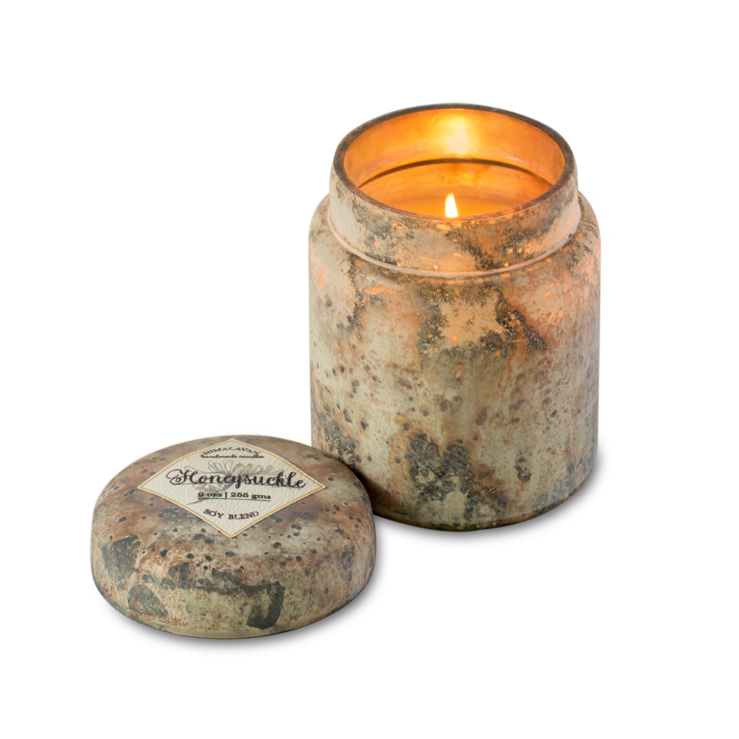 Himalayan Trading Post Mountain Fire Cream Jar Candle, Manor House, 9oz