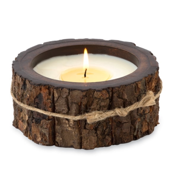Himalayan Trading Post Tree Bark Candle, Sugared Lemon, 9 oz