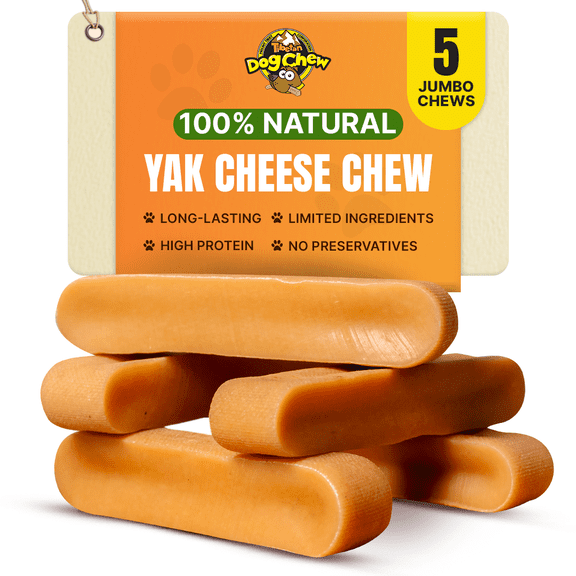 Tibetan Dog Chew - Yak Cheese Dog Treats, All-Natural Long-Lasting Chews, Himalayan Yak Bones, 2 lbs Bag