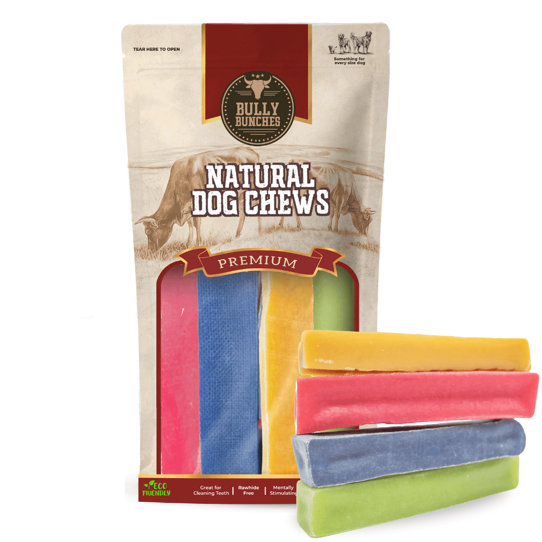Bully Bunches Premium Fruit-Flavored Himalayan Yak Chew Flavor Pack - 4 Pack