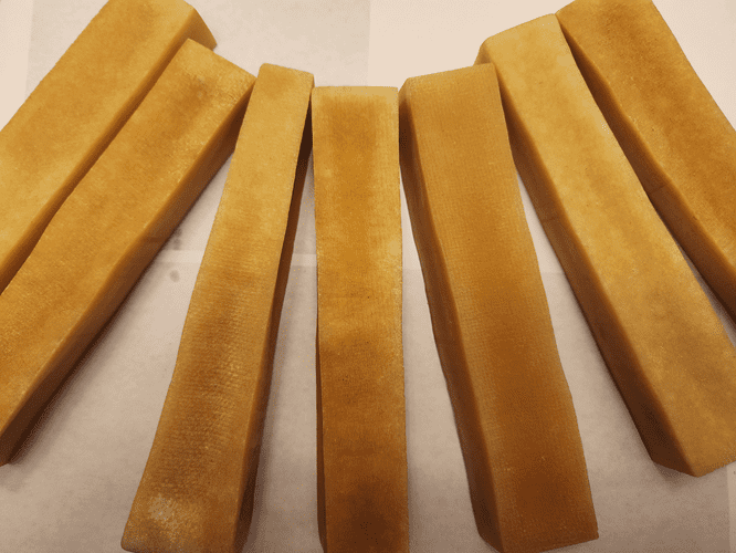 Himalayan Yak Milk Bones Dog Chews for Medium/Large Dogs- each is 6" long, 1" Thick, 1+" Wide (7 Bones)