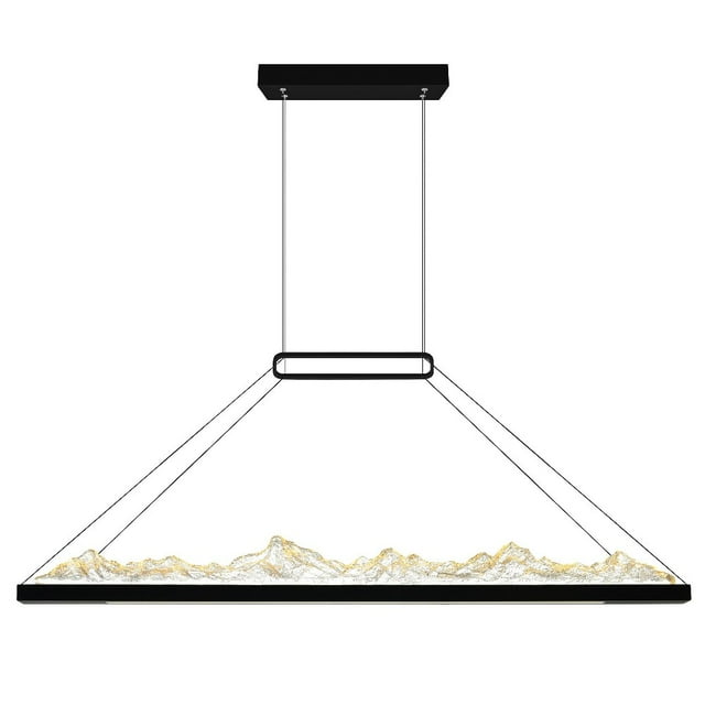 Himalayas Integrated LED Black Chandelier