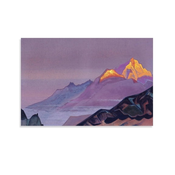 Himalayas Nicholas Roerich Prints Canvas Poster Poster Cool Artworks Painting Wall Art Canvas Prints Hanging Picture Home Decor Posters Gift 20x30inch(50x75cm)