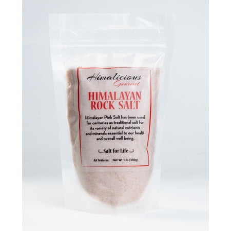 Himalicious Pink Himalayan Salt 1lb Bag | Fine Sea Salt | Rich in Minerals | Organic Salt