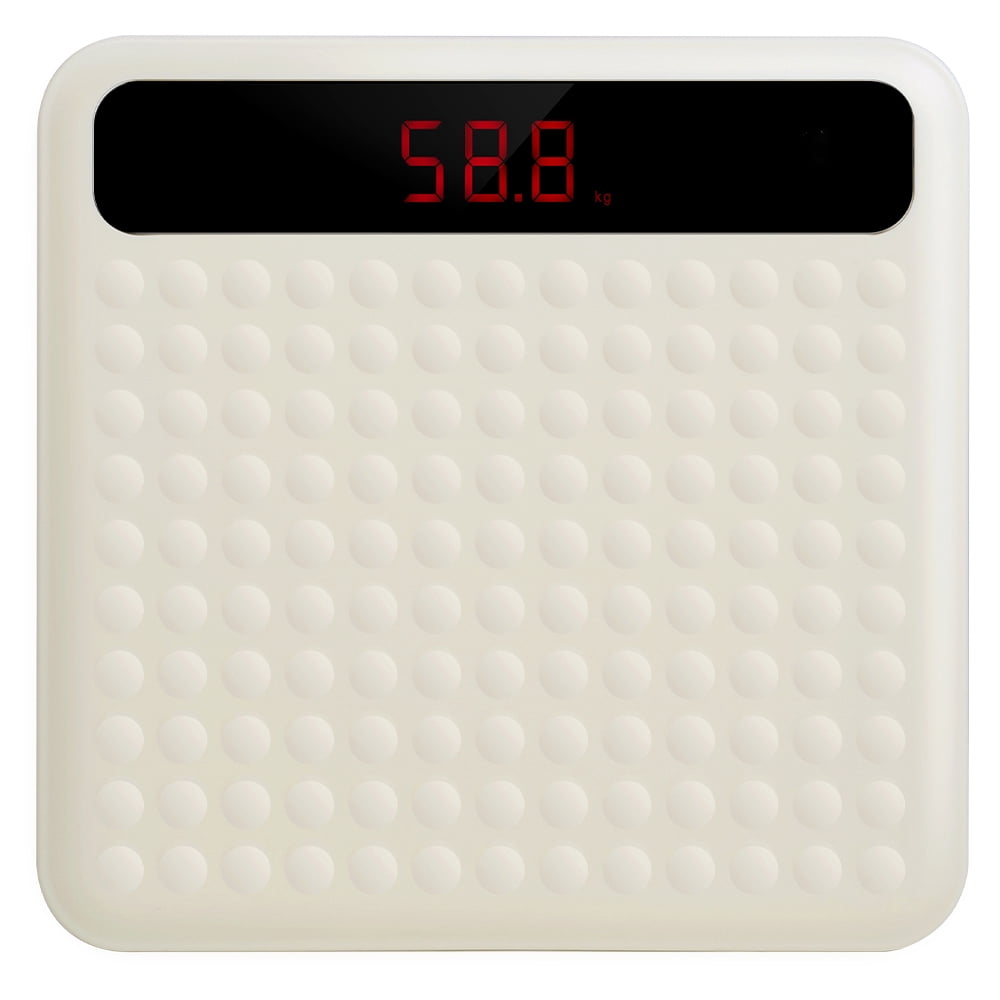 Vowella Smart Body Fat Scale, Highly Accurate Digital Bathroom Scale with Large LCD Display, 400 lbs Capacity, White