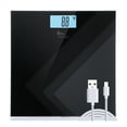 thumbnail image 1 of Himaly Digital Body Weight Scale, USB Rechargeable Bathroom Scale with LCD Display, 400Ibs, 1 of 8