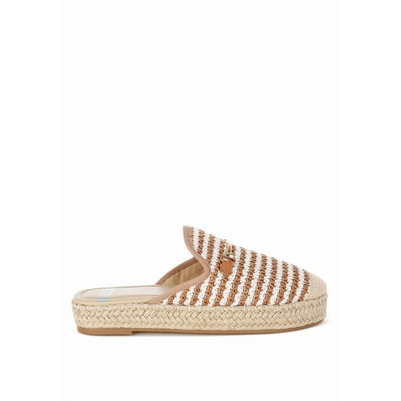 Himari Raffia Slip-On Mules