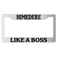 thumbnail image 1 of Himedere Like A Boss Chrome Plastic License Plate Frame, 1 of 1