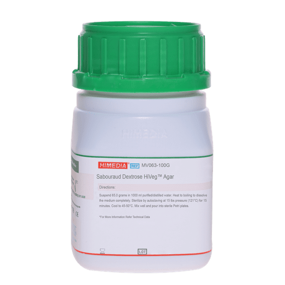 Himedia - Sabouraud Dextrose HiVeg™ Agar - Code : MV063-100G
