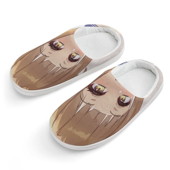 Himiko My Hero Academia Kid's Cotton Slippers Winter Warm Soft Plush Slippers with Rubber Sole Non-Slip Indoor Outdoor Slip on Shoes Fluffy House Slippers For Boys Girls Teen