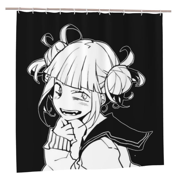 Himiko Toga Bathroom Shower Curtain,Bath Curtains Durable Waterproof Bath Curtain with 12 Hooks,72x72in, Adluts Girls Boys Bathroom Decor House Gifts