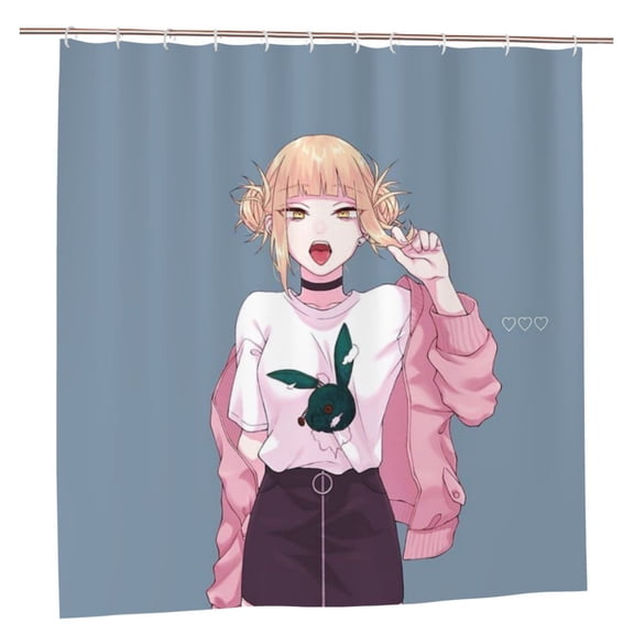 Himiko Toga Bathroom Shower Curtain,Bath Curtains Durable Waterproof Bath Curtain with 12 Hooks,72x72in, Adluts Girls Boys Bathroom Decor House Gifts