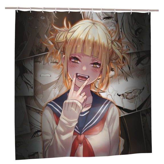 Himiko Toga Bathroom Shower Curtain,Bath Curtains Durable Waterproof Bath Curtain with 12 Hooks,72x72in, Adluts Girls Boys Bathroom Decor House Gifts