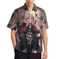 thumbnail image 1 of Himiko Toga Casual Short Sleeve Shirt Lapel Collar Shirt Summer Beach Shirt XS, 1 of 8
