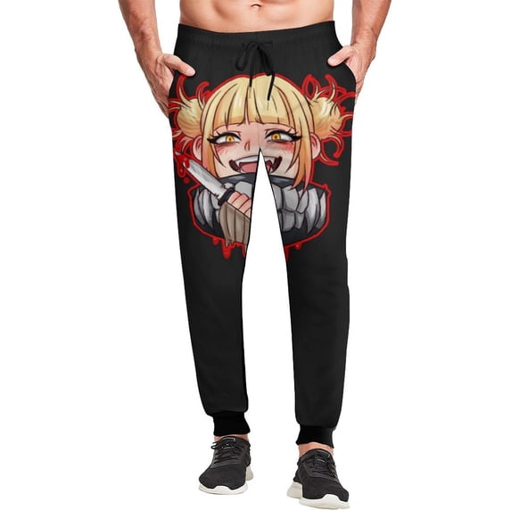 Himiko Toga Mens Joggers Sweatpants Elastic Waist Casual Athletic Sports Trousers Comfortable Workout Track Pants S