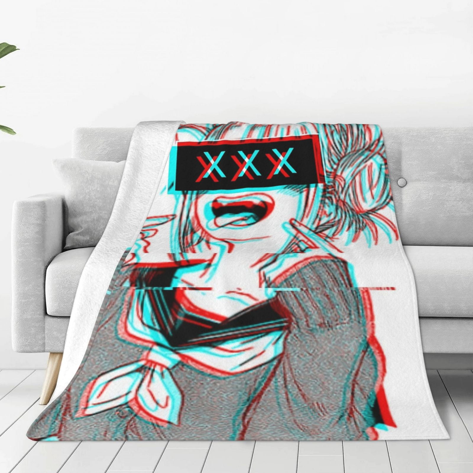 Himiko Toga Ultra Soft Micro Fleece Blanket Throw All Season Fuzzy Lightweight Throw Blankets For Office Company Home Couch Bed Sofa 80 X60
