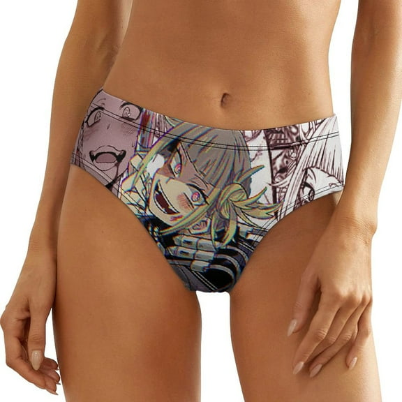 Himiko Toga Women's Underwear Low Rise Full Coverage Briefs Breathable Underpants Ladies Regular Plus Size Panties