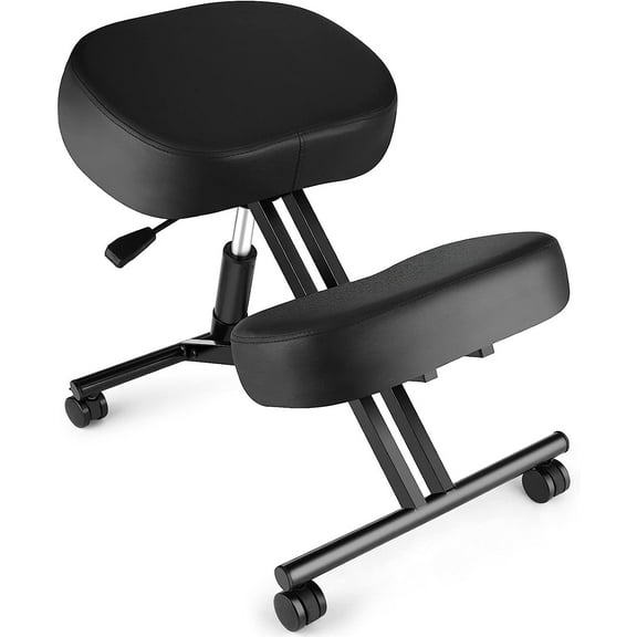Himimi Kneeling Chair Ergonomic for Office, Height Adjustable Stool with Thick Foam Cushions for Home and Office - Improve Posture to Relieve Neck & Back Pain, New Upgraded Pneumatic Pump