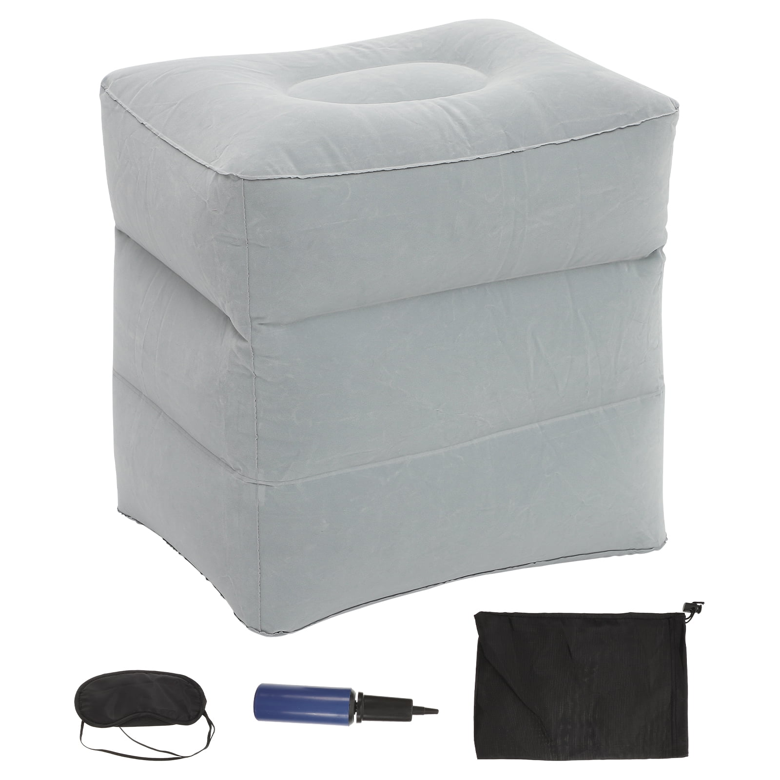 Himition Inflatable Airplane Footrest and Bed, Portable Under Desk Foot ...