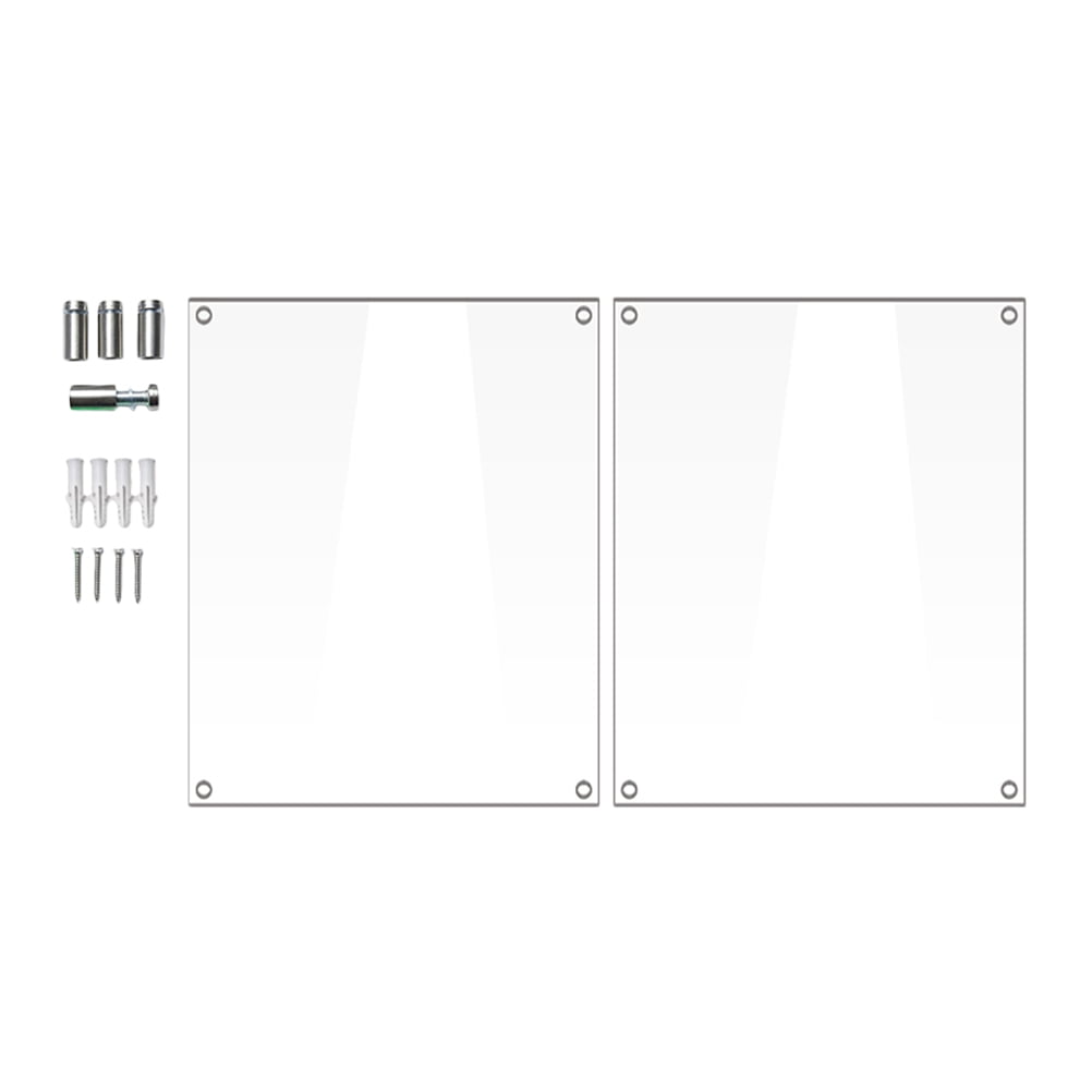Himition XL Clear Acrylic Picture Frame Set - Modern Frameless Wall ...