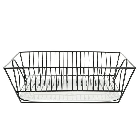 Himition 1 Set of Stainless Steel Draining Rack Storage Kitchen Storage Shelf Plate Holder