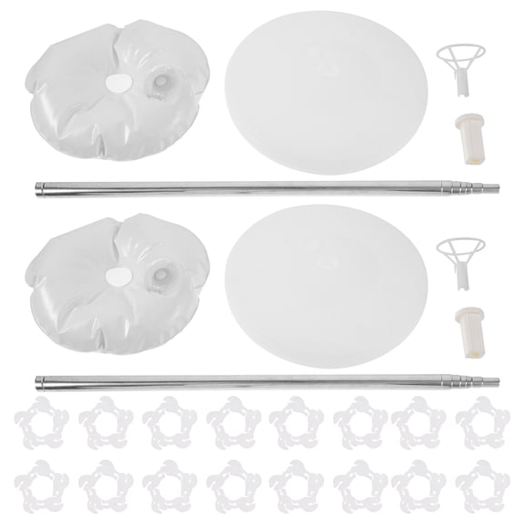 MLINS Adjustable Height Balloon Column Stand Kit for Decor White Stainless Steel 1 Set