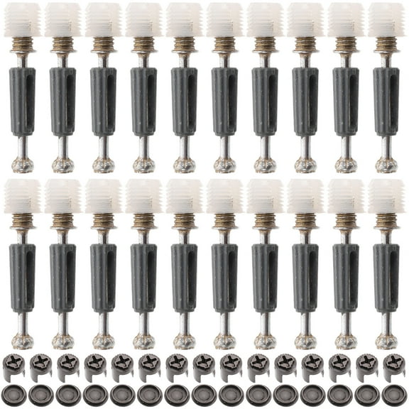 Himition 100 sets of Furniture Cabinet Connectors Furniture Wardrobe Hardware Fixing Parts