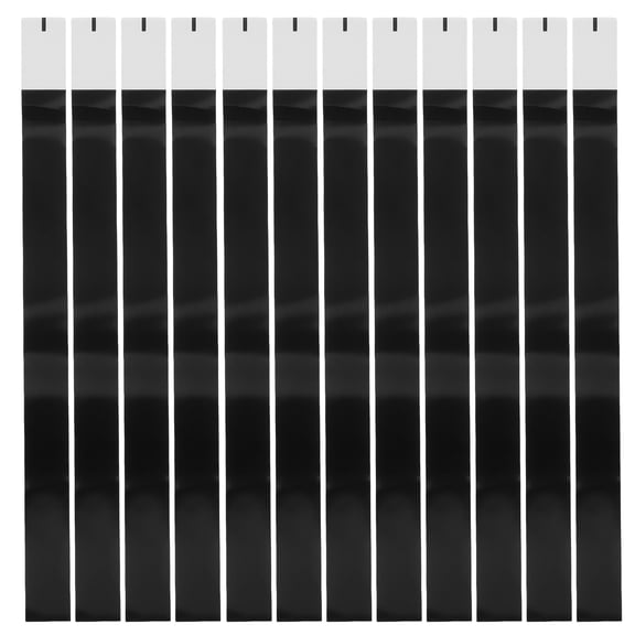 Himition 100pcs Paper Napkin Bands Black Napkin Rings Self Adhesive Silverware Wraps Bands Table Setup Wedding Event Party Supplies