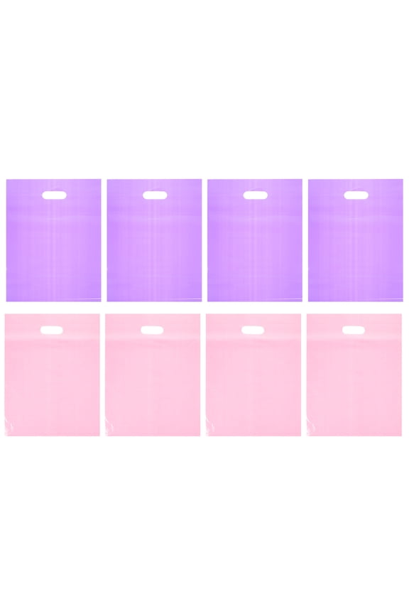 Shopping Bags Purple Retail Items Parties Gifting 100Set 16X12X0In