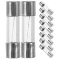 thumbnail image 1 of FELTECHELECTR Car Fuse Tube Silver 100Pcs 0.8x0.2x0.2in, 1 of 6