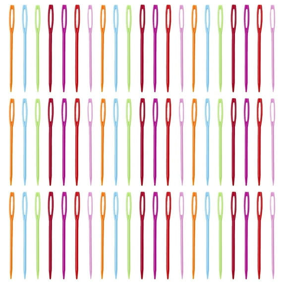 Himition 100pcs Yarn Knitting Needles Sweater Sewing Needles Home Threading Needles