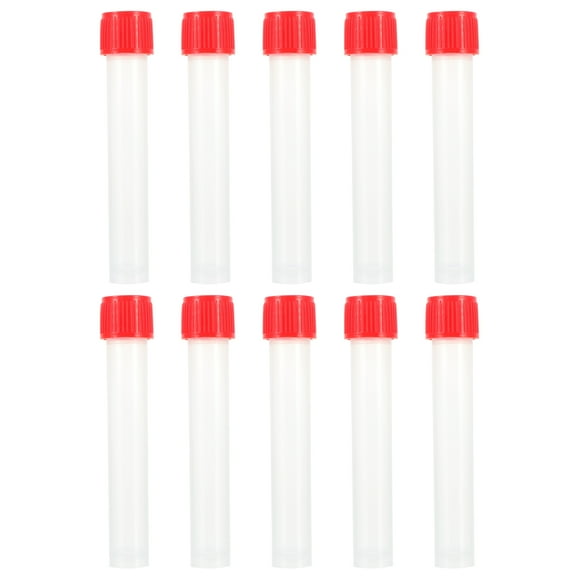 Himition 10Pcs Disposable Test Tubes Blood Testing Tubes Hospital Test Tubes Sampling Tubes
