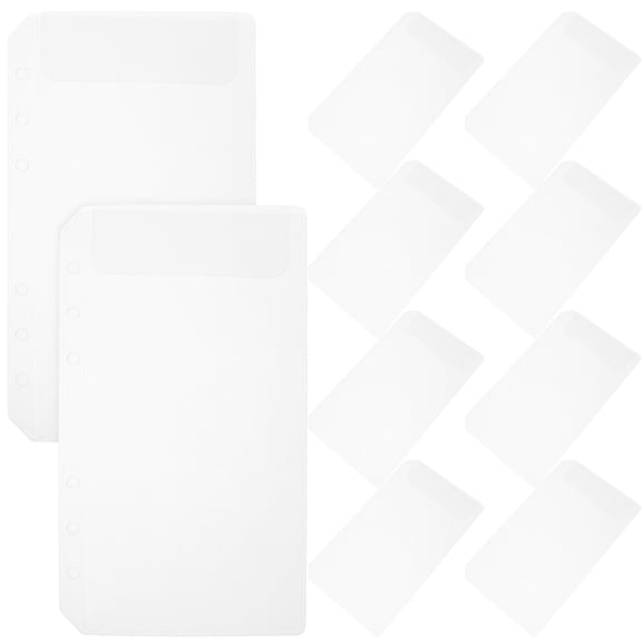 FELTECHELECTR Pocket Binder White 10Pack 7.1x4.1x0.04in