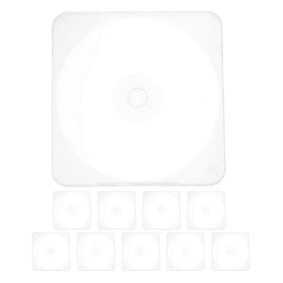 Himition 10pcs CD Packing Cases CD Storage Boxes DVD Carrying Cases DVD Storage Cases
