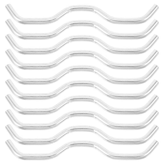 Himition 10pcs Heavy Duty Trampoline Accessory Set with W Hook Galvanized Steel Rod Wire Connectors for Trampoline Replacement Parts Durable Springs