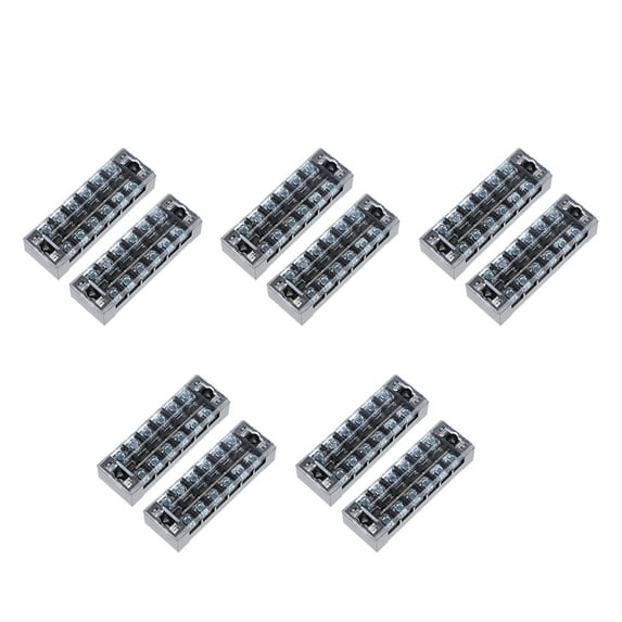 FELTECHELECTR Screw Terminal Strip Brass Signal Distribution Wiring Connections 1Set 3.54X1.18X0.79in