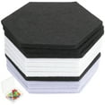 thumbnail image 1 of Himition 12pcs Acoustical Wall Panel Sound Insulation Material Hexagon Acoustic Panel, 1 of 6
