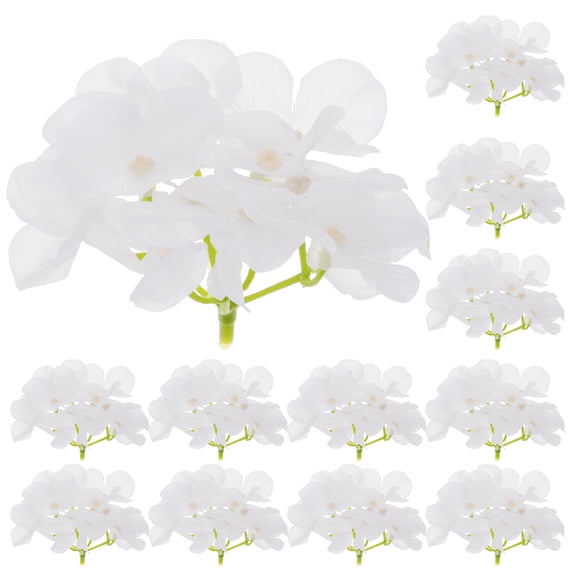 Himition 12pcs Artificial Hydrangea Flower , Realistic Vivid Hydrangea Blooms for Wedding Decor, Home, Party, and Craft