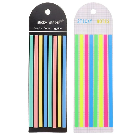 FELTECHELECTR Book Sticky Tabs Pastel Colors Reusable Adhesive 2Pcs 5.50X0.31X0.08in