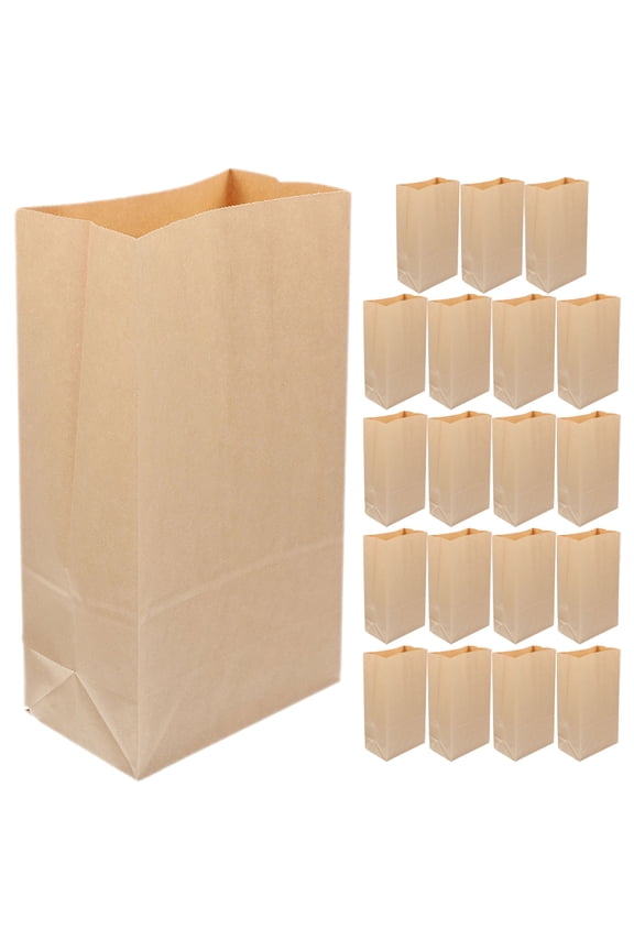 Himition 20pcs Bakery Bags Kraft Paper Bread Bags Bread Packing Bags Bread Party Bags