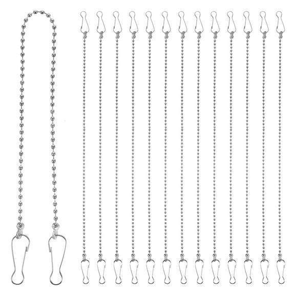 Himition 24pcs Hanging Chains Garden Plant Hangers Metal Billboards Hanging Chain with Hook