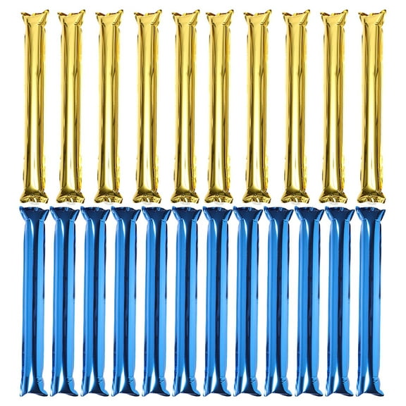 Himition 24pcs Inflatable Cheerleading Sticks Thunder Sticks Noise Makers For Sporting Events Concerts Parties Celebrations Festivals For Creating Excitement Team Spirit
